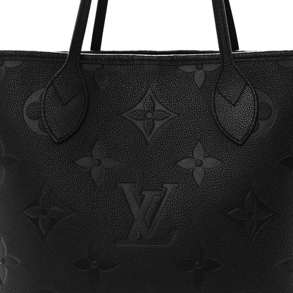 Louis Vuitton Empreinte Monogram Giant Neverfull MM Black 7 of 10