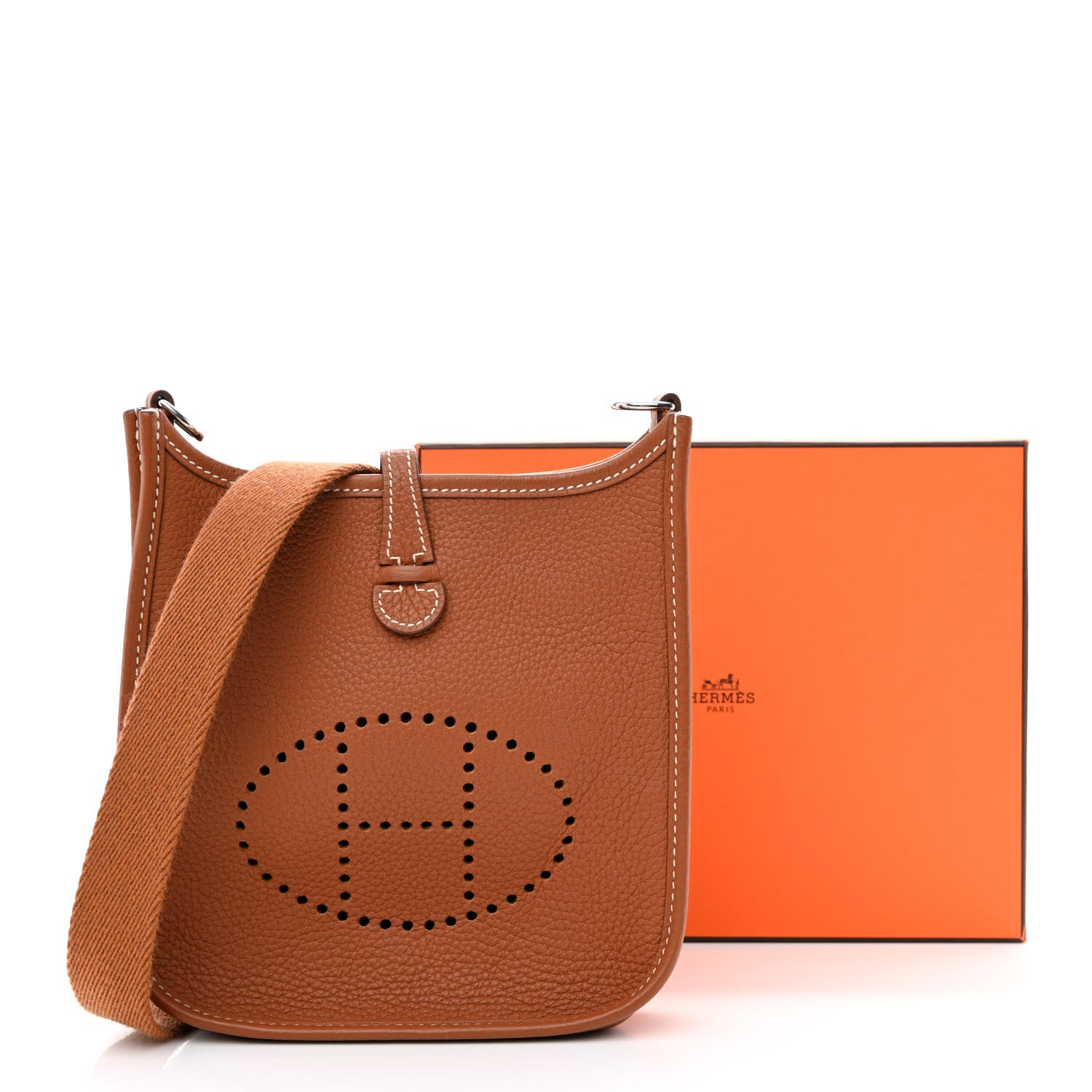 Hermes Taurillon Clemence Evelyne TPM Gold 11 of 11