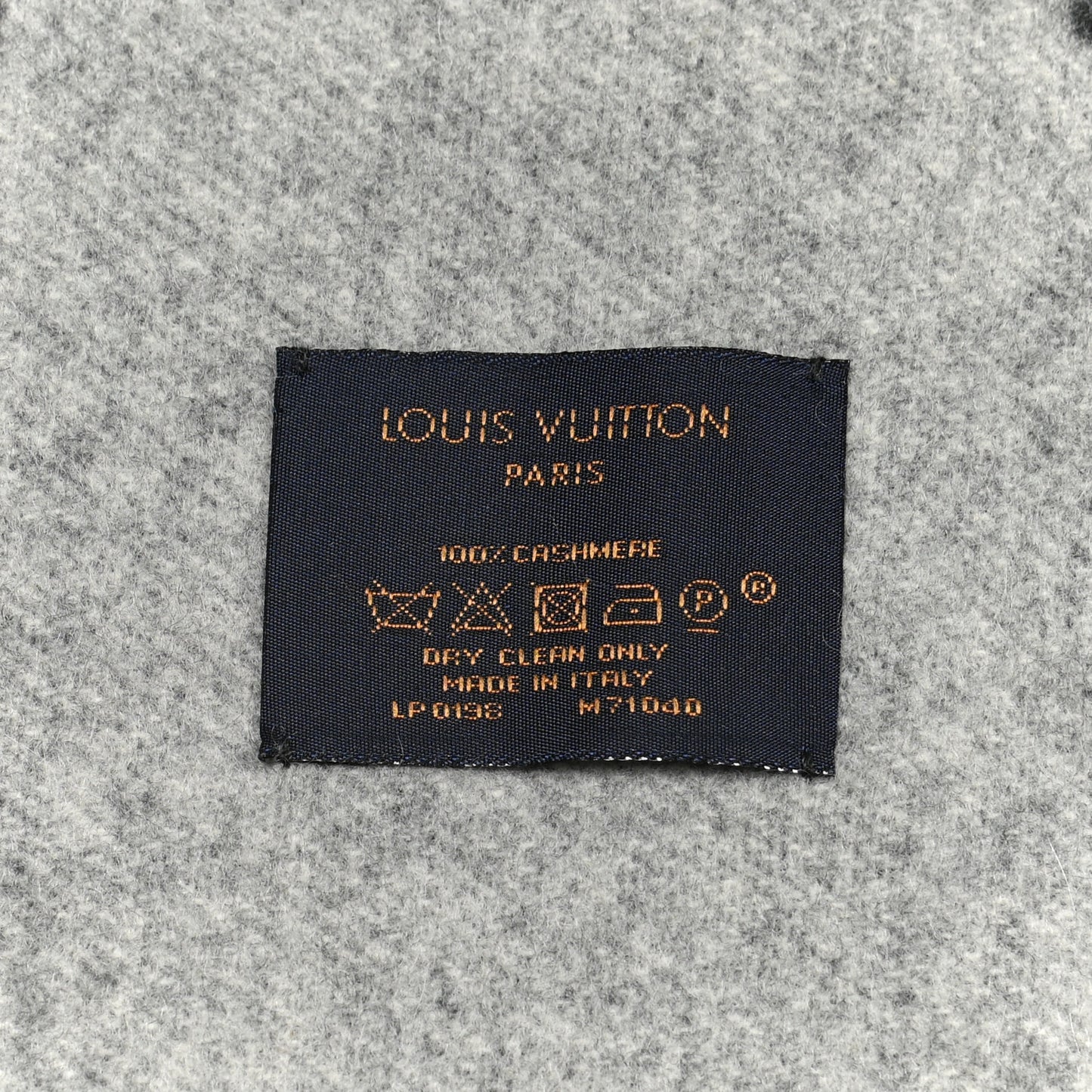 Cashmere Monogram Reykjavik Scarf Black