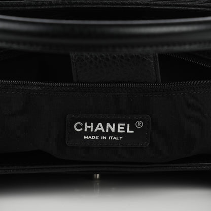 Chanel Calfskin Small Cerf Executive Shopper Tote Black 6 of 9