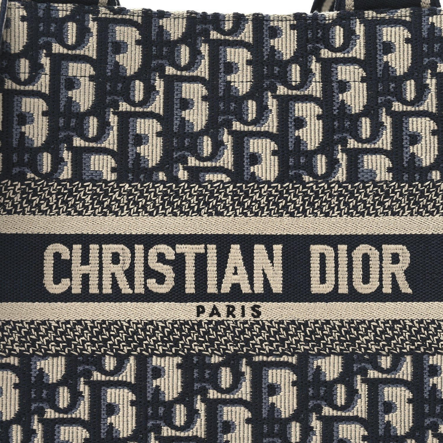 Christian Dior Oblique Calfskin Small Book Tote With Strap Blue Multicolor 7 of 10