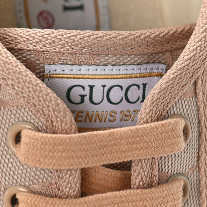 Gucci GG Monogram Womens 1977 Tennis Platform 52mm Sneakers 37 37 Skin Rose 8 of 9