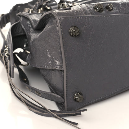 Balenciaga Agneau Arena Neo Cagole City Handbag Dark Grey 8 of 9