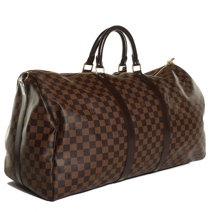Louis Vuitton Damier Ebene Keepall Bandouliere 55 3 of 7