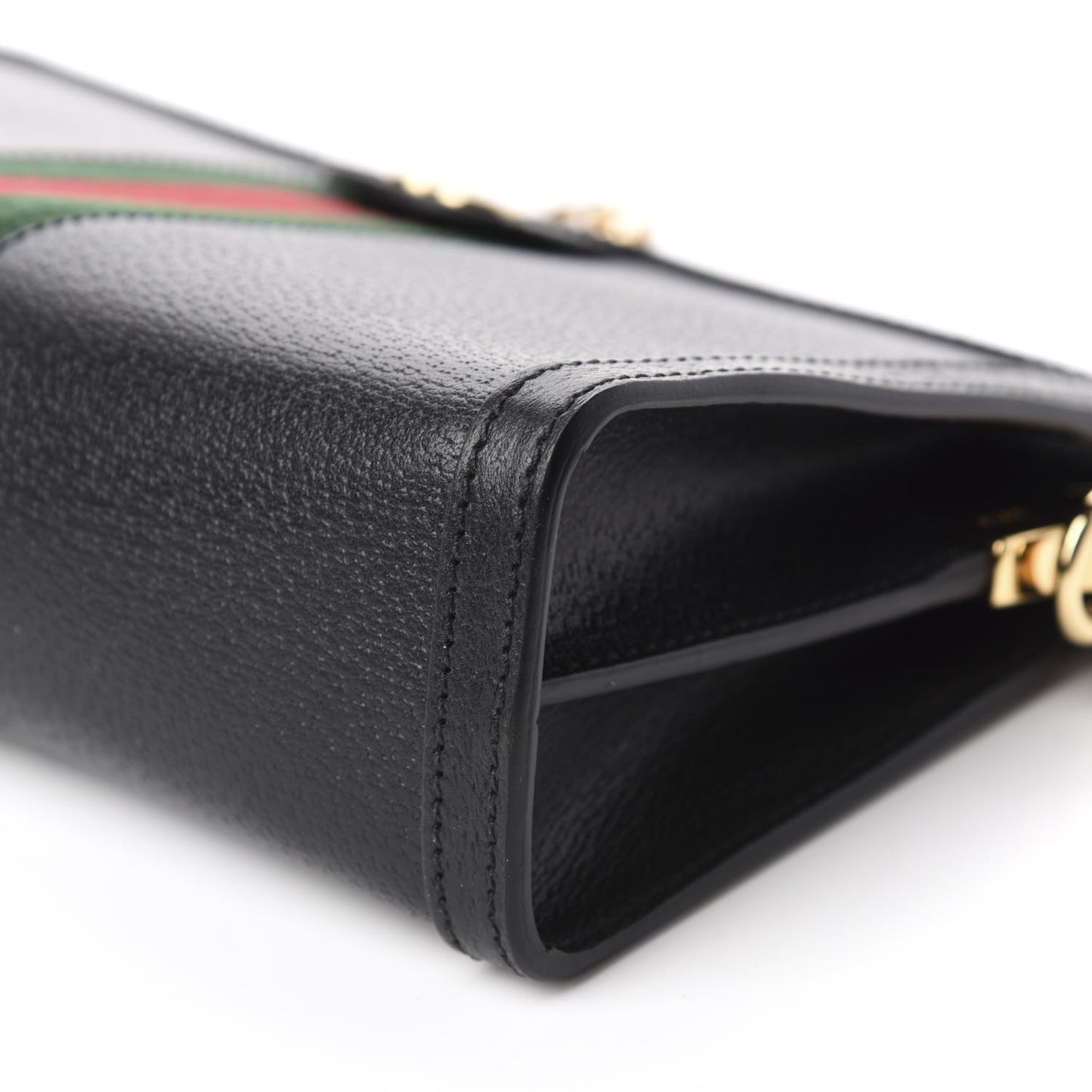 Calfskin GG Web Small Ophidia Chain Shoulder Bag Black