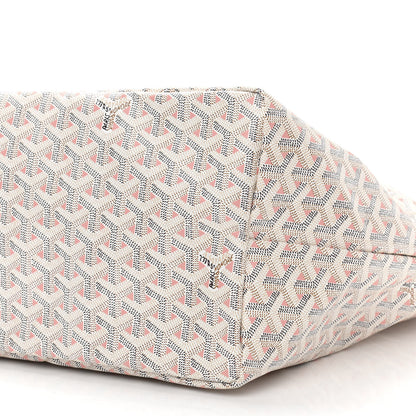 Goyard Goyardine Saint Louis Claire Voie GM White Pink 9 of 9