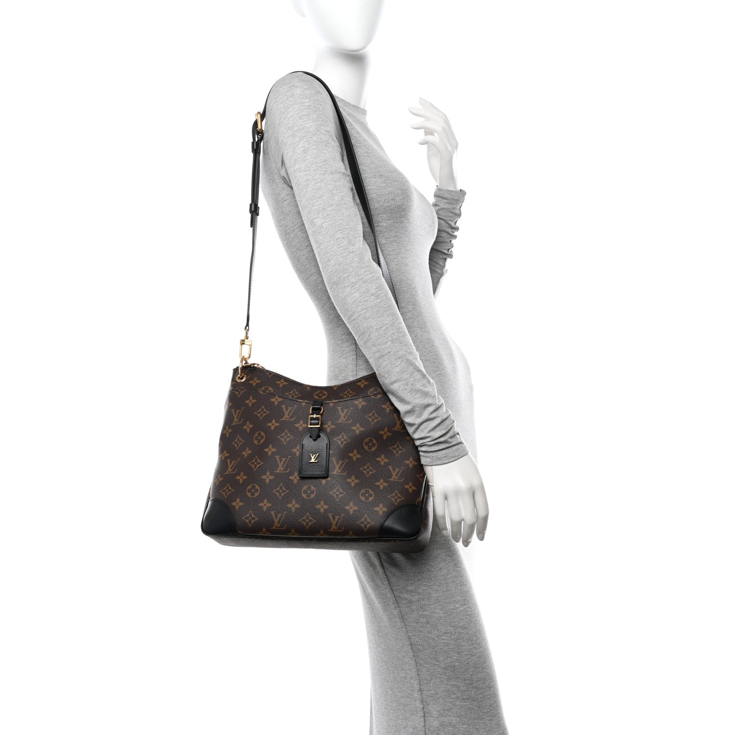 Louis Vuitton Monogram Odeon MM Black 2 of 9