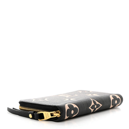 Louis Vuitton Empreinte Monogram Giant Zippy Wallet Black Beige 4 of 6
