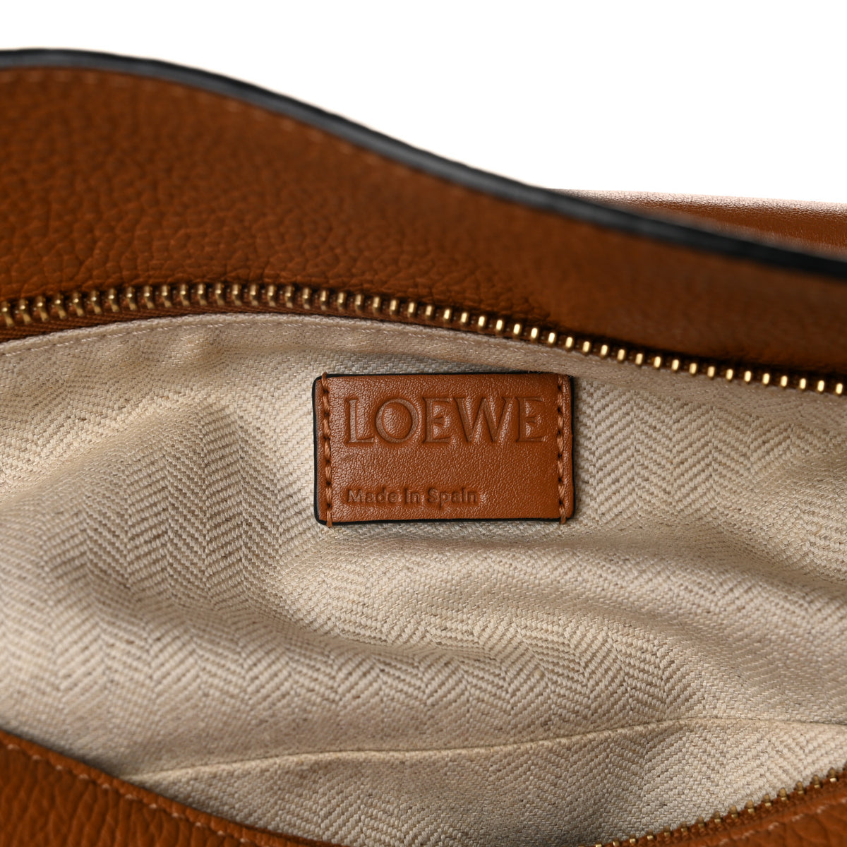 Calfskin Medium Puzzle Bag Tan