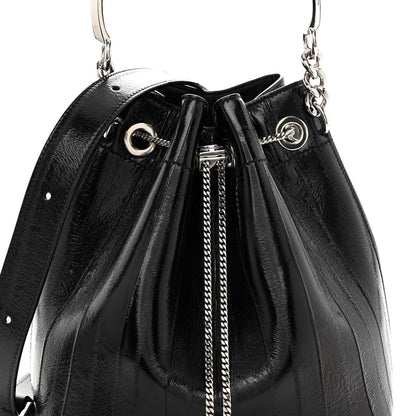 Jimmy Choo Eelskin Bon Bon Bag Bucket Bag Black 7 of 9