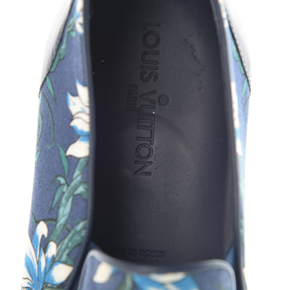 Louis Vuitton Canvas Printed Match-Up Slip On Sneakers 12 Blue 10 of 12