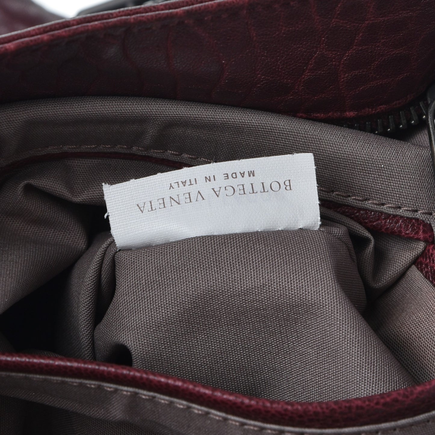 Lambskin Zip Top Messenger Bag Burgundy