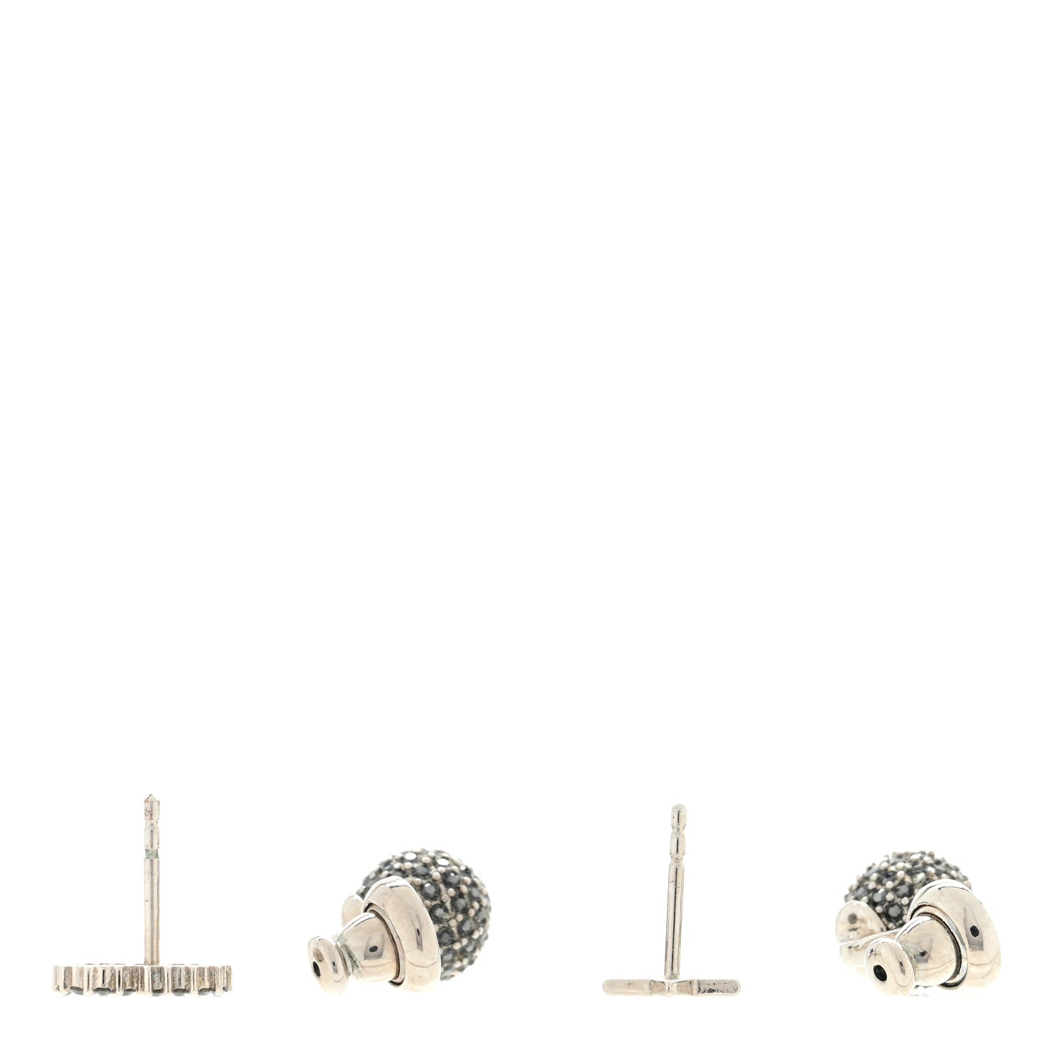 Christian Dior Crystal Star CD La Petite Tribal Earrings Silver 3 of 4