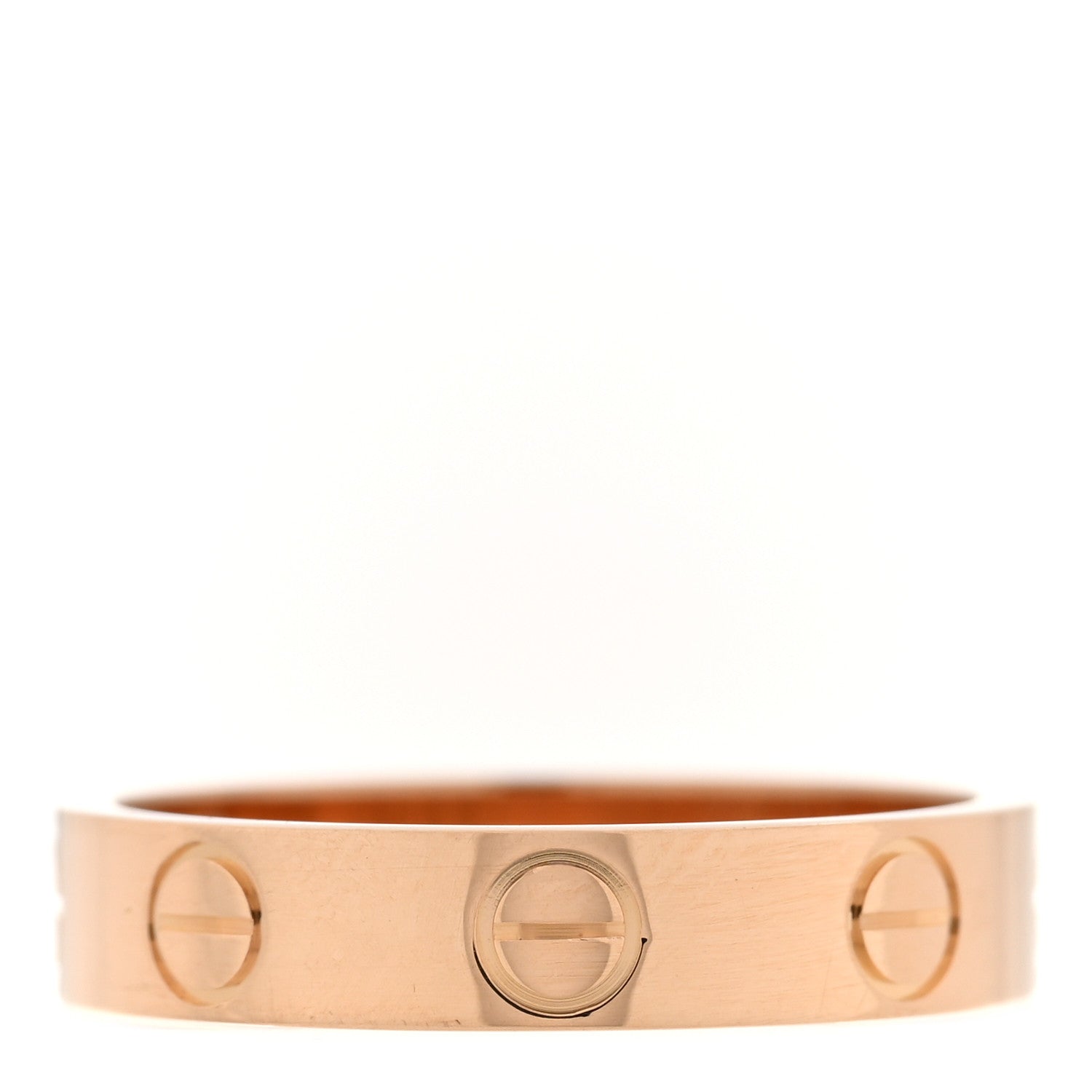 Cartier 18K Pink Gold 3.5mm LOVE Wedding Band Ring 48 4.5 1 of 4