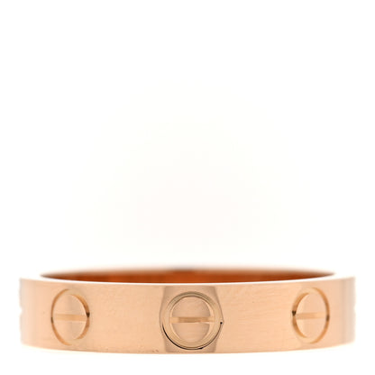 Cartier 18K Pink Gold 3.5mm LOVE Wedding Band Ring 48 4.5 1 of 4