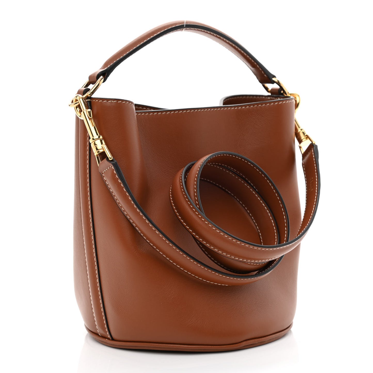 Smooth Calfskin Bucket 16 Bag Tan