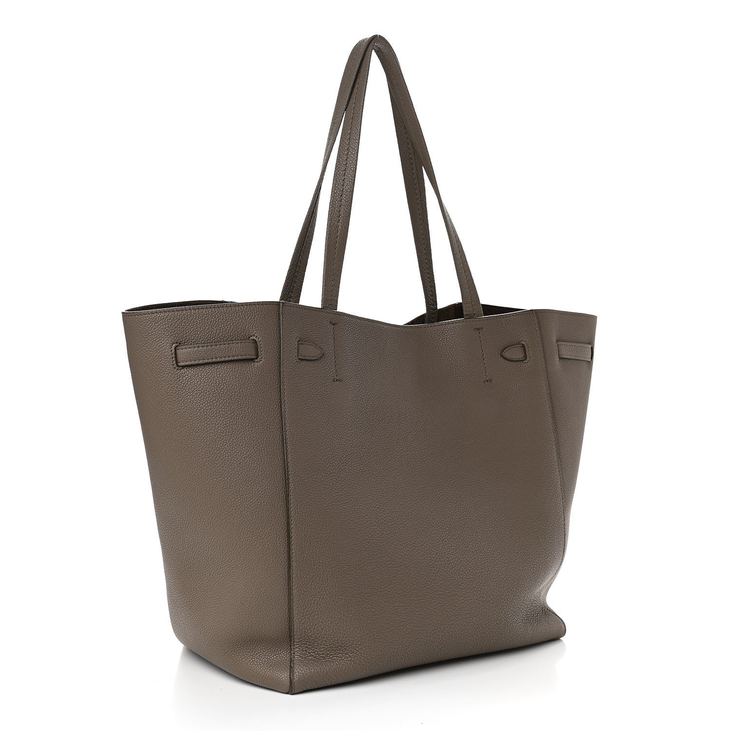 Celine Soft Grained Calfskin Small Belt Cabas Phantom Taupe 3 of 11