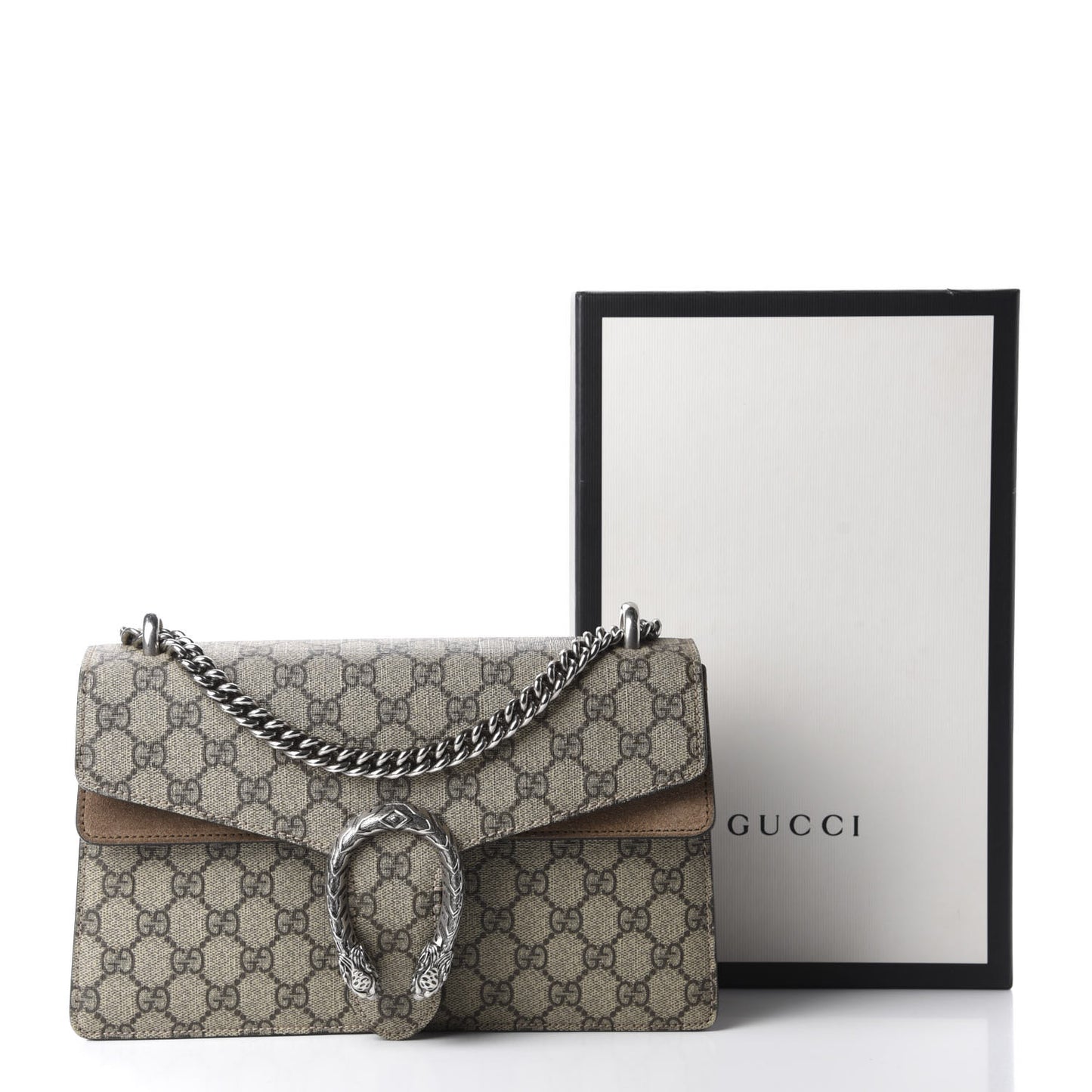 GG Supreme Monogram Small Dionysus Shoulder Bag Taupe