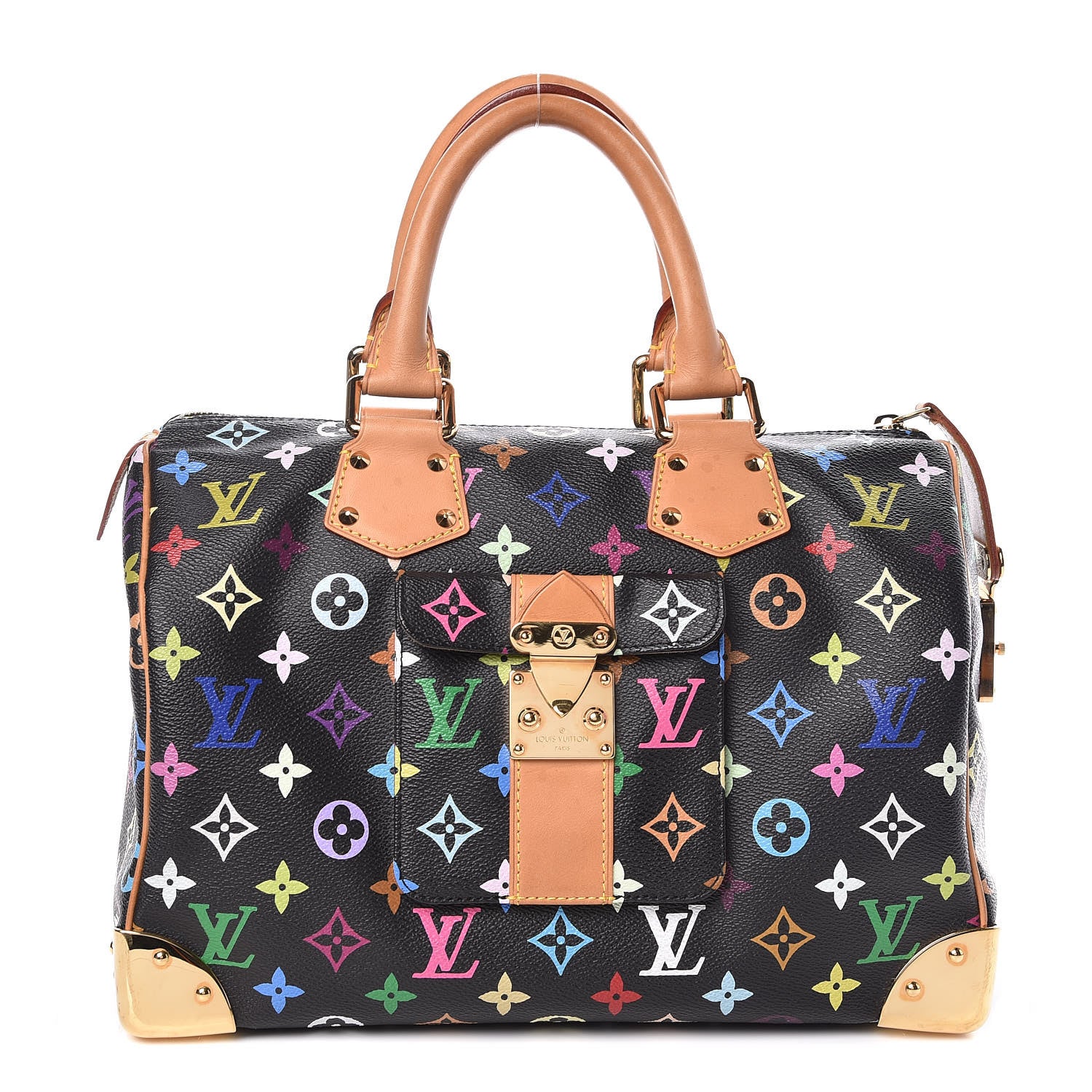 Louis Vuitton Monogram Multicolor Speedy 30 Black 1 of 9