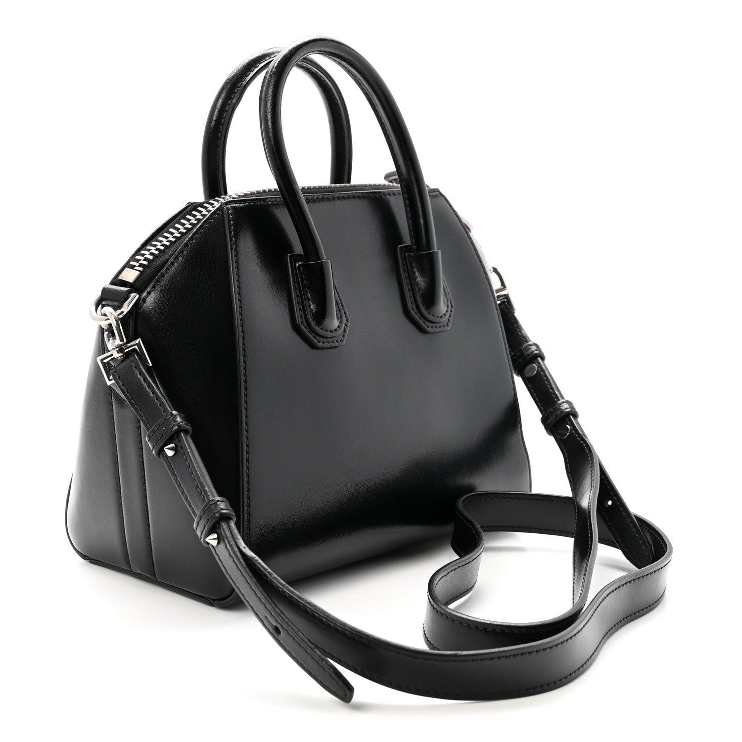 Givenchy Shiny Lord Calfskin Mini Antigona Black 3 of 10