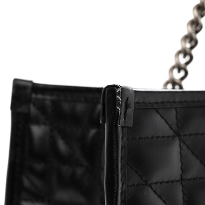 Gucci Calfskin Matelasse Aria Medium GG Marmont Shoulder Tote Black 12 of 12