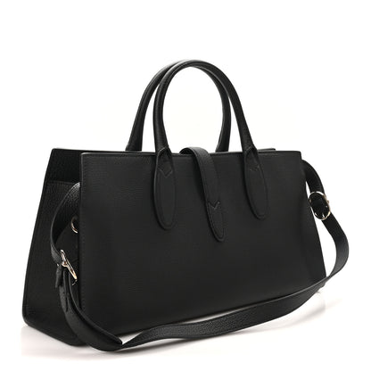 Gucci Grained Calfskin Medium Jackie Top Handle Bag Black 3 of 10