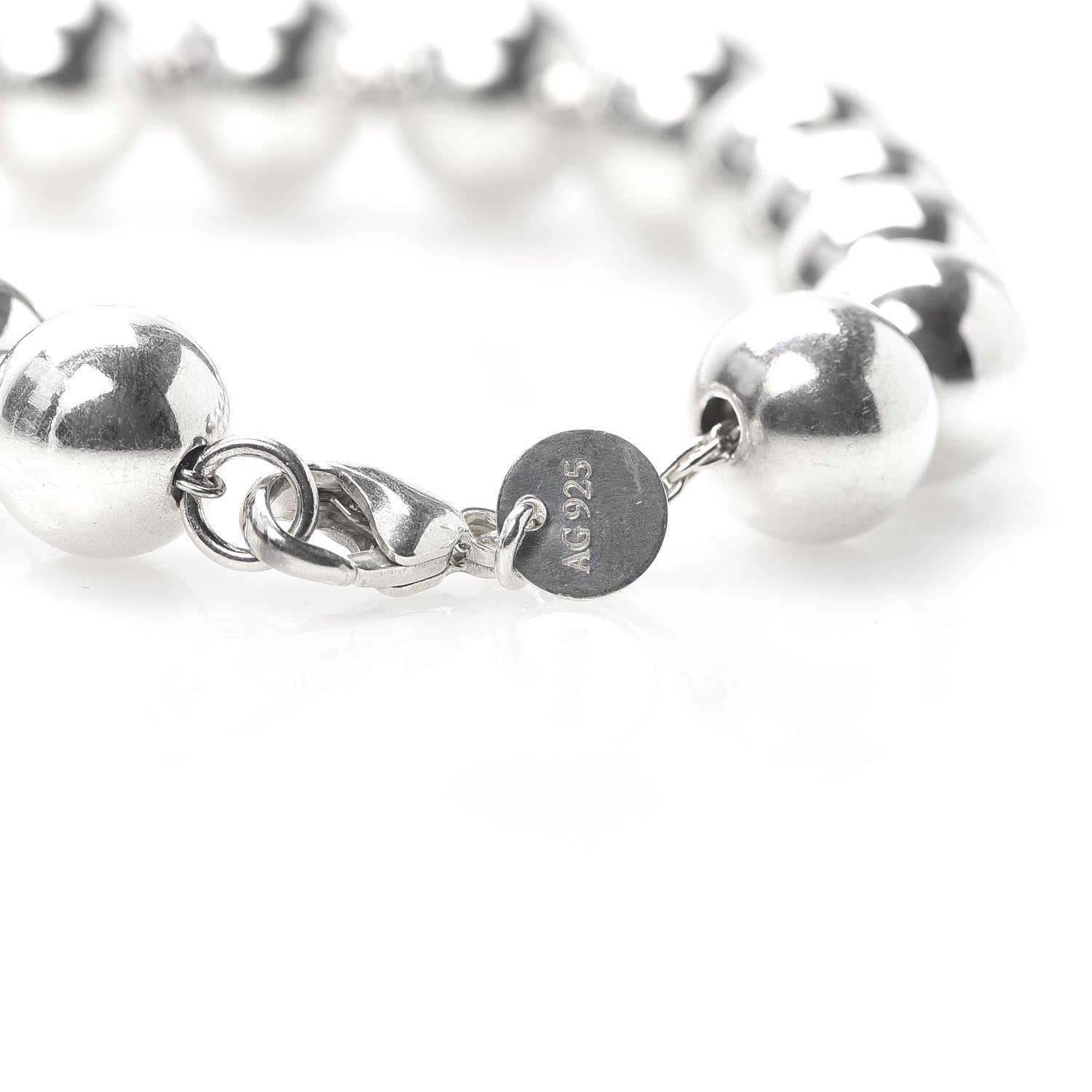 Tiffany Sterling Silver 10mm HardWear Ball Bracelet 6 of 6
