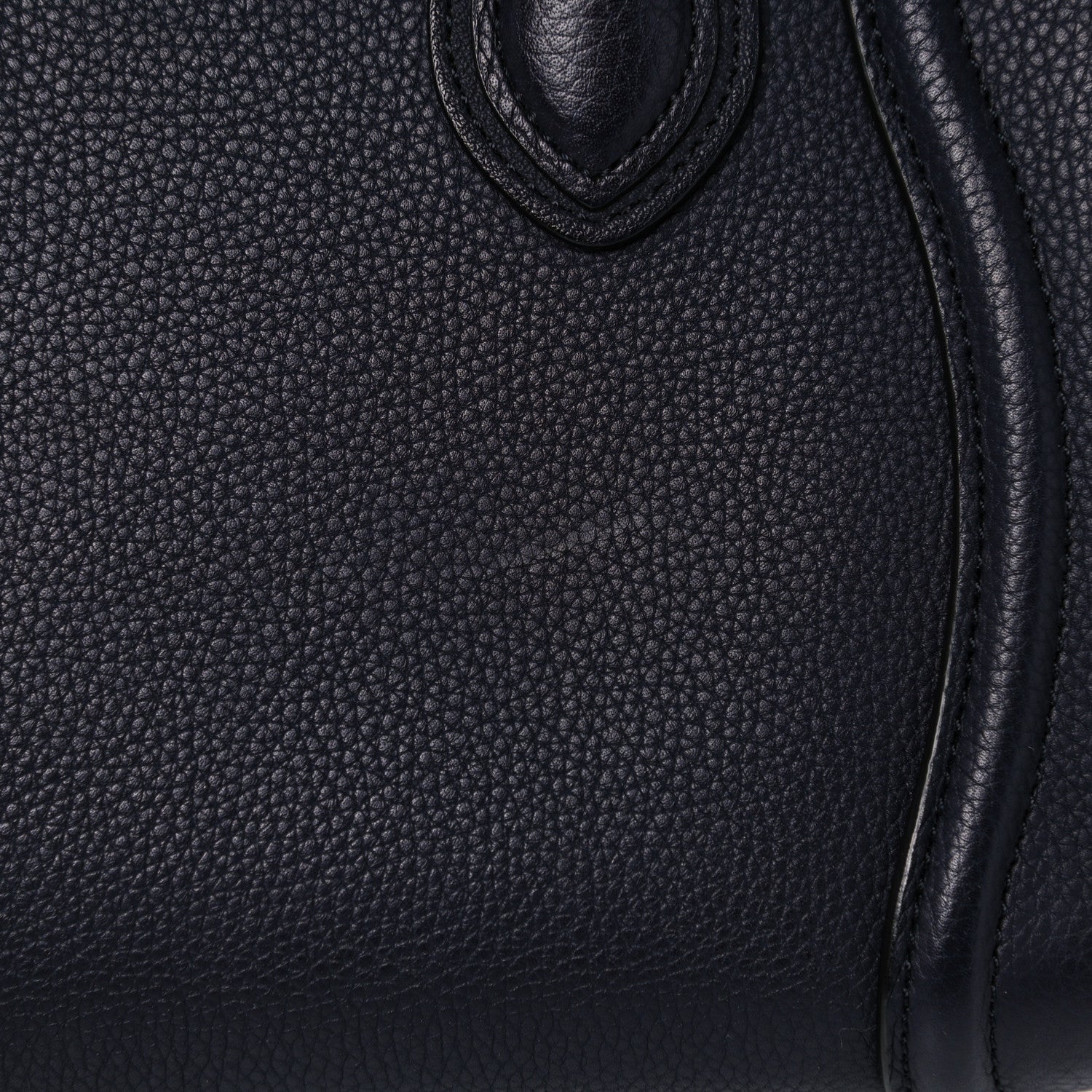 Celine Drummed Calfskin Nano Luggage Navy Blue 10 of 10