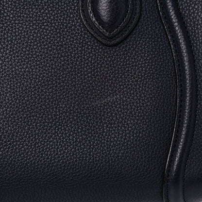 Celine Drummed Calfskin Nano Luggage Navy Blue 10 of 10