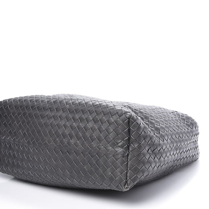 Bottega Veneta Nappa Intrecciato Pyramid Hobo Ferro Gray 8 of 9