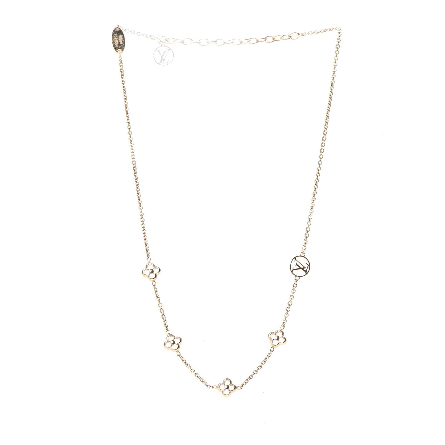 Flower Full Necklace Gold