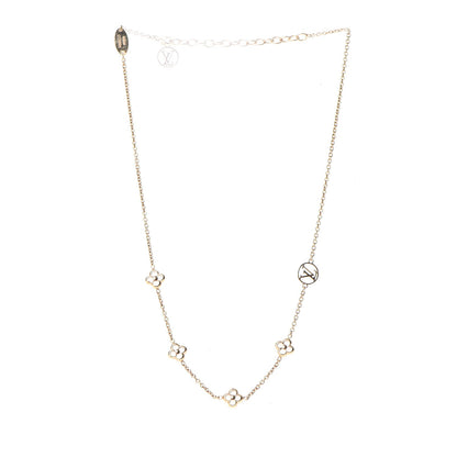 Louis Vuitton Flower Full Necklace Gold 3 of 9
