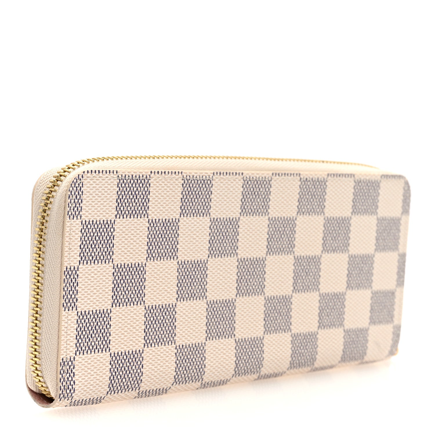 Louis Vuitton Damier Azur Clemence Wallet Rose Ballerine 3 of 6