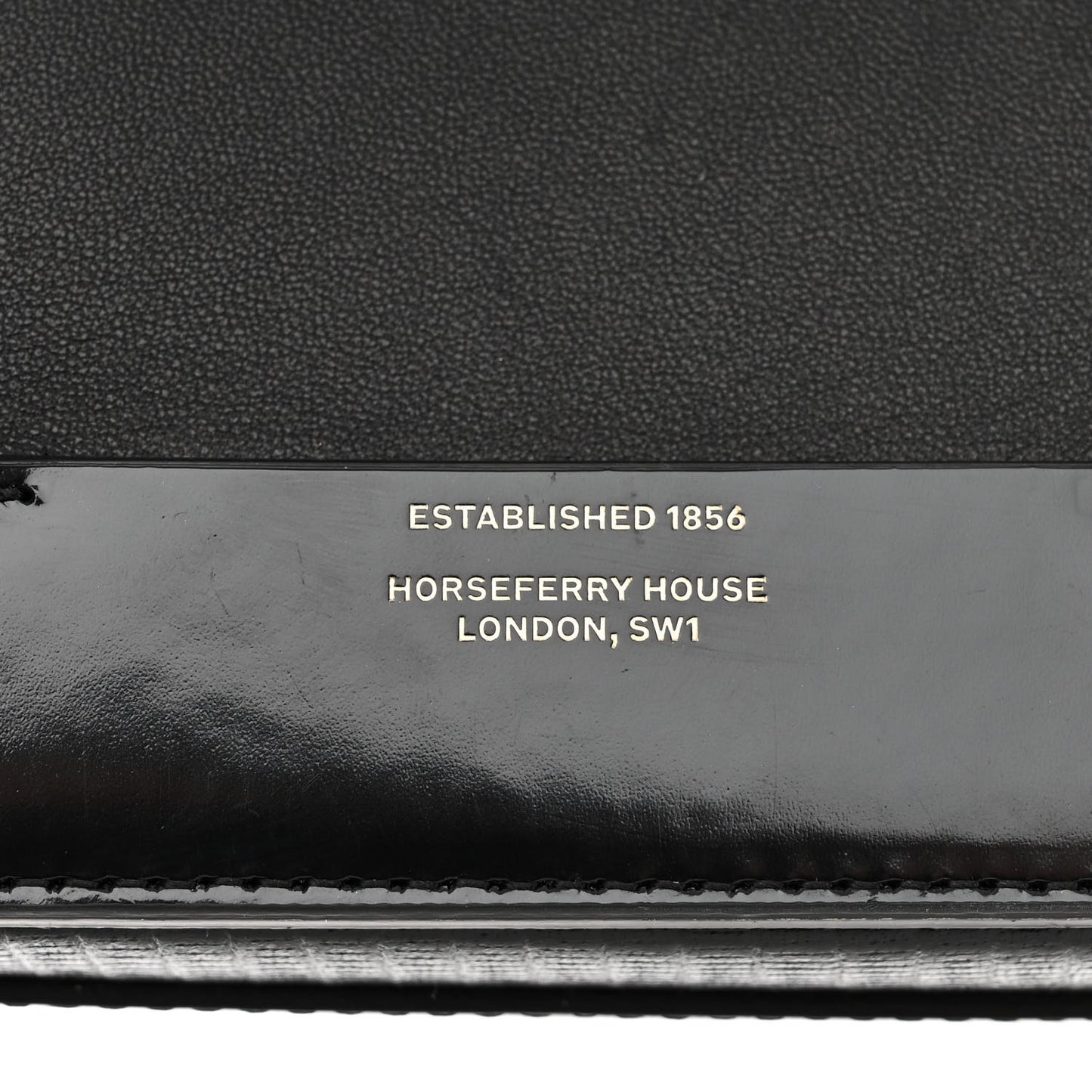 Calfskin Lizard Embossed Two Tone Small Grace Bag Black