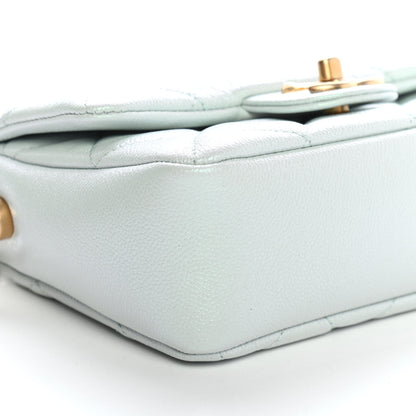 Chanel Iridescent Caviar Quilted Mini My Perfect Flap Light Green 8 of 9
