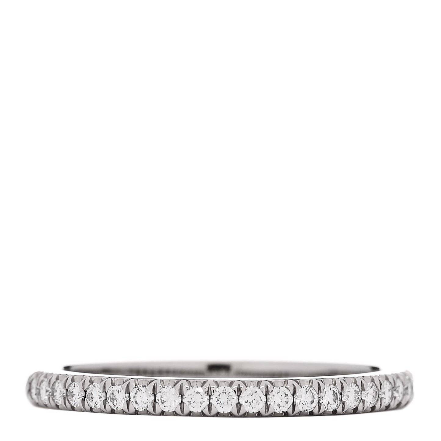 Platinum Diamond .17ctw Half Circle Soleste Band Ring 54 7