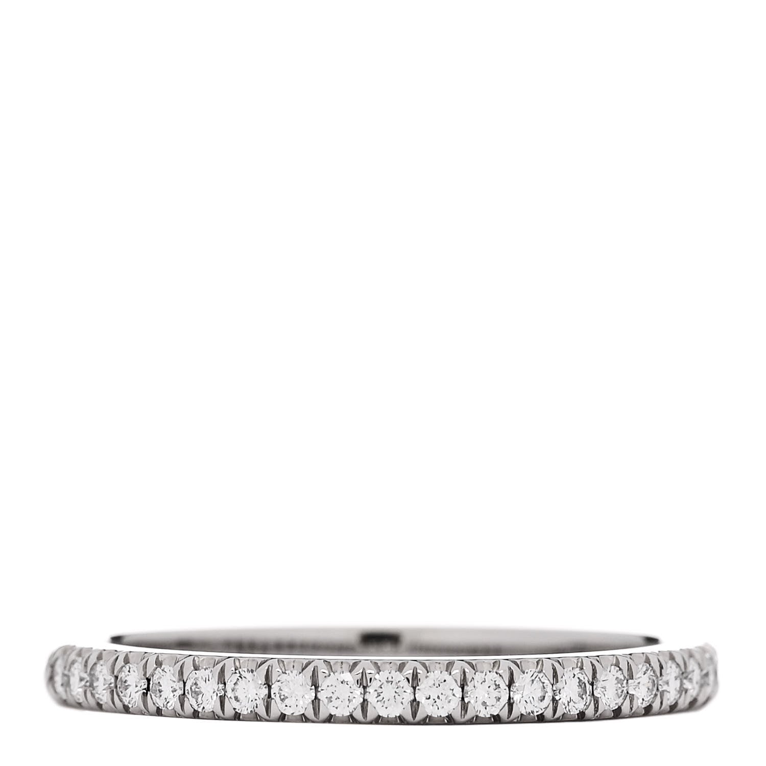 Tiffany Platinum Diamond .17ctw Half Circle Soleste Band Ring 54 7 1 of 4