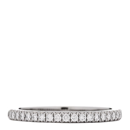 Tiffany Platinum Diamond .17ctw Half Circle Soleste Band Ring 54 7 1 of 4