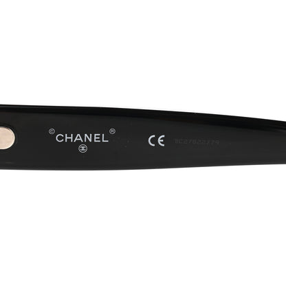 Chanel Acetate Crystal CC Shield Sunglasses 71431A Black 4 of 7