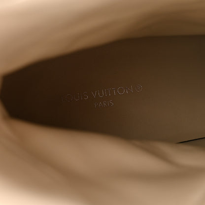Louis Vuitton Suede Calfskin Jacquard Since 1854 Laureate Platform Desert Boots 37.5 Beige 7 of 15