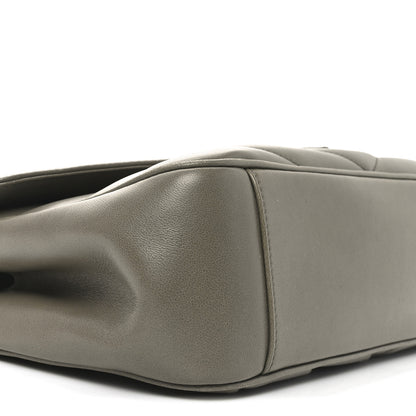 Saint Laurent Lambskin Matelasse Chevron Medium LouLou Dark Strong Moss 9 of 10