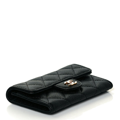 Chanel Caviar Quilted Flap Card Holder Black 3 of 9