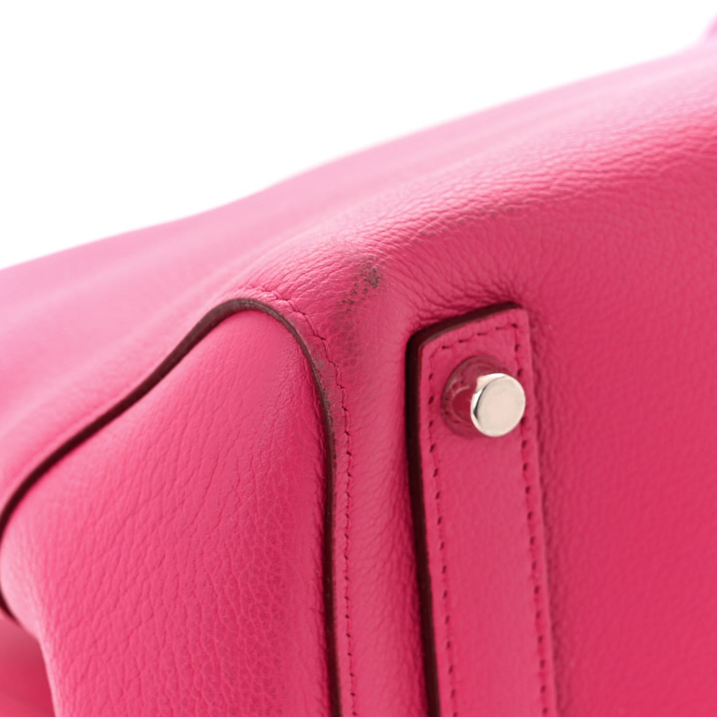 Supple Grained Calfskin Open Bar Tote Pink
