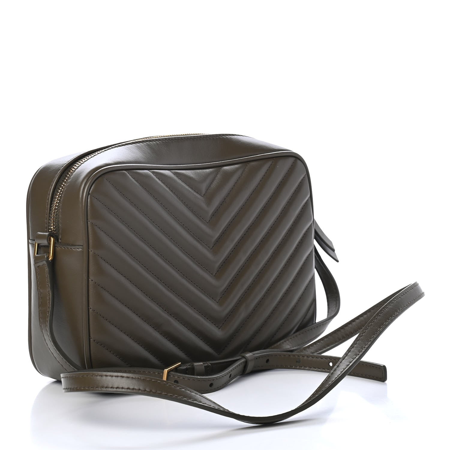 Saint Laurent Calfskin Matelasse Monogram Lou Camera Bag Seaweed 2 of 4