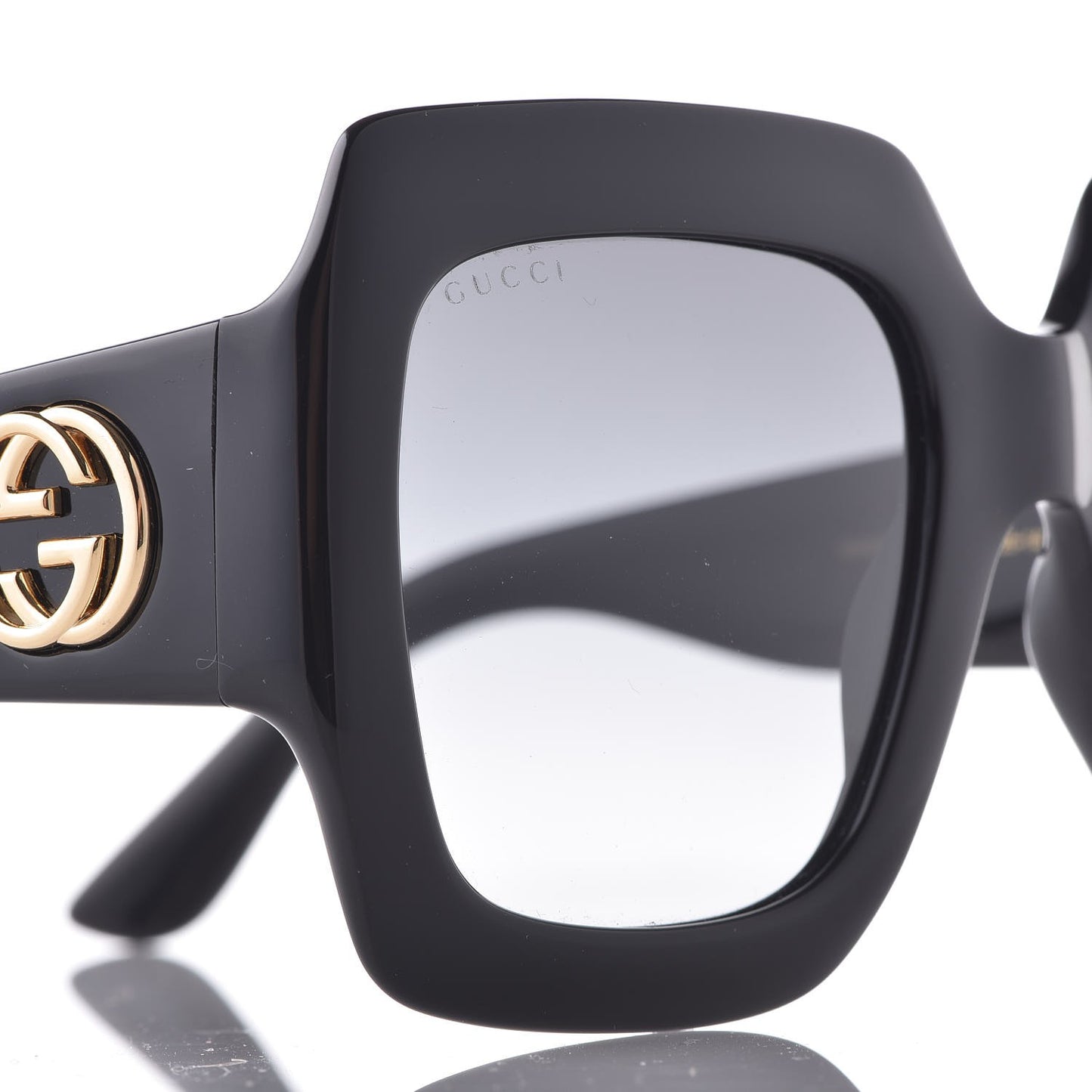 Acetate Square Frame Sunglasses GG0053S Black