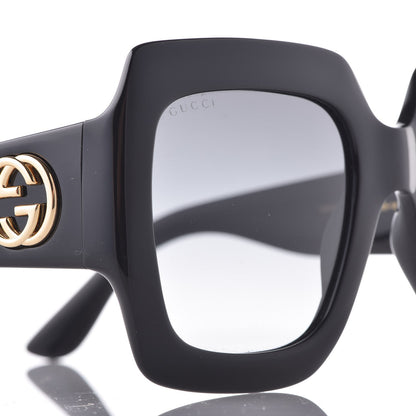 Gucci Acetate Square Frame Sunglasses GG0053S Black 9 of 9