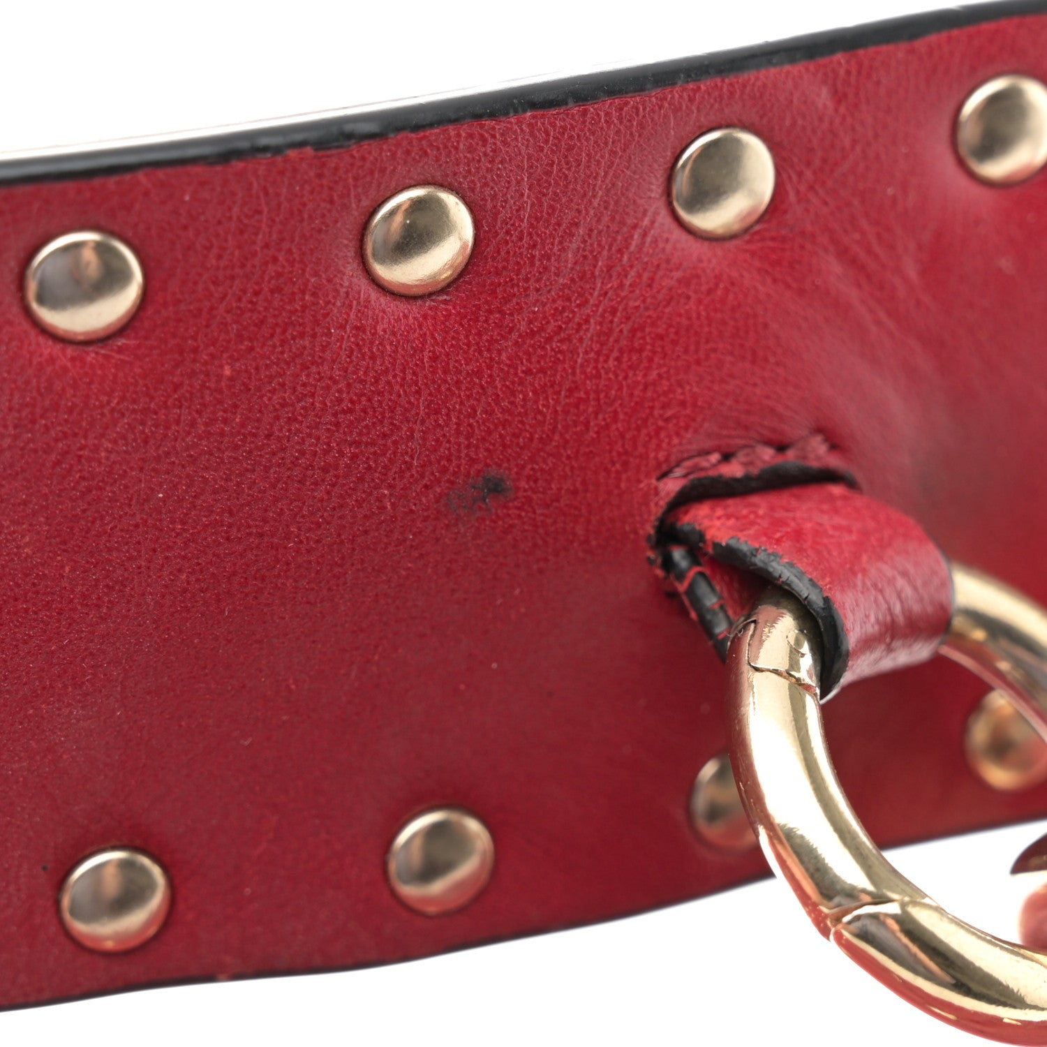 Valentino Garavani Nappa Large Rockstud Spike Shoulder Bag Rubino 11 of 15