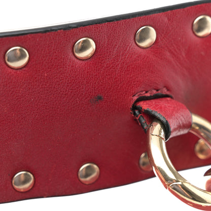Valentino Garavani Nappa Large Rockstud Spike Shoulder Bag Rubino 11 of 15