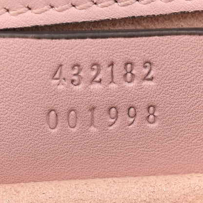 Gucci Calfskin Crystal Star Embroidered Small Padlock Shoulder Bag Perfect Pink Multicolor 7 of 13