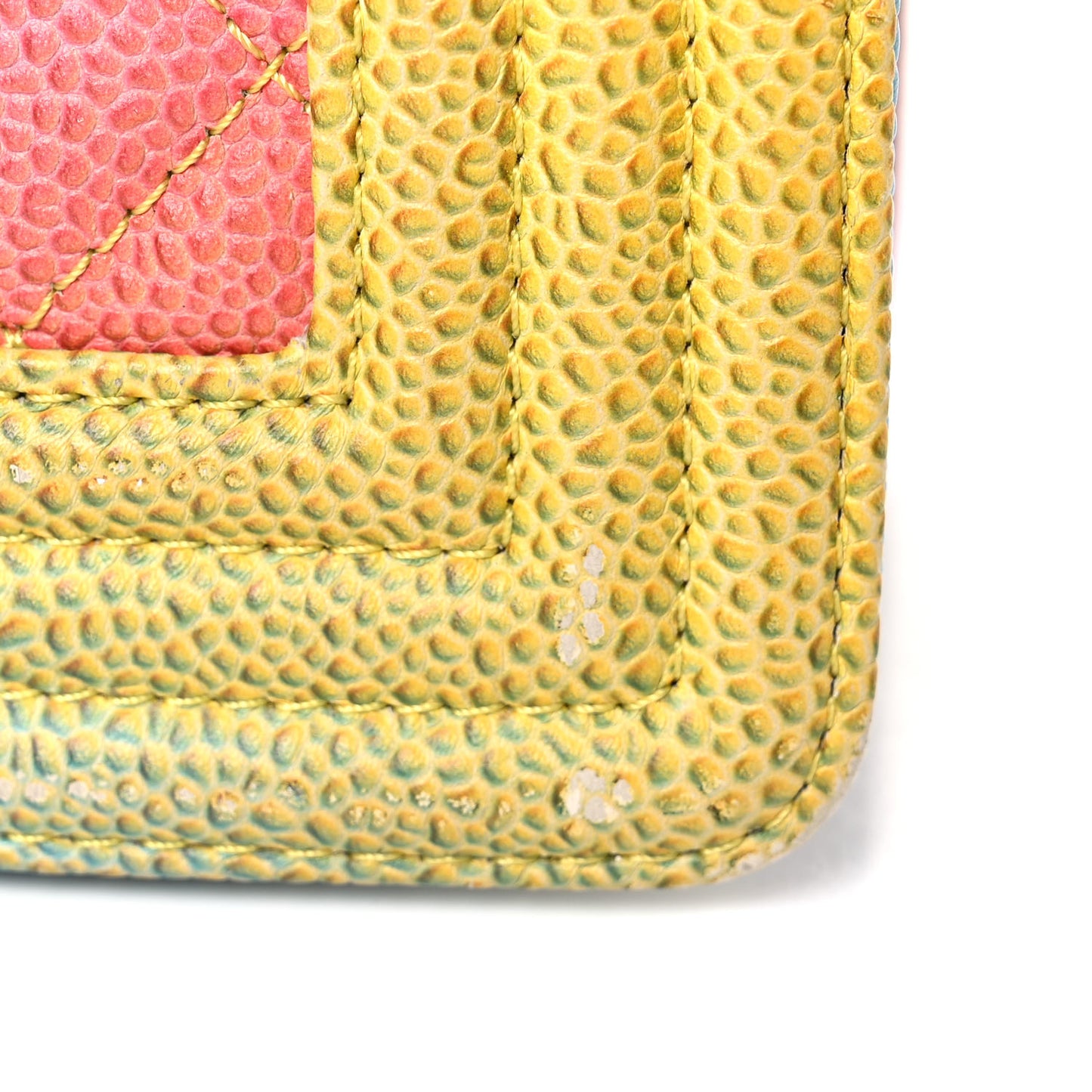 Caviar Quilted Medium Cuba Rainbow Boy Flap Multicolor